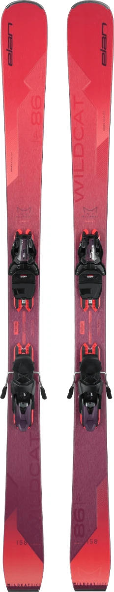 Elan Elan Wildcat 86 Cx Elw 11.0 Corail-violet Ski Alpin Femme