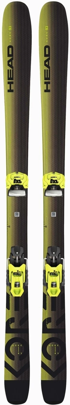 HEAD Head Kore 93 Anthracite-jaune Ski Alpin Sr