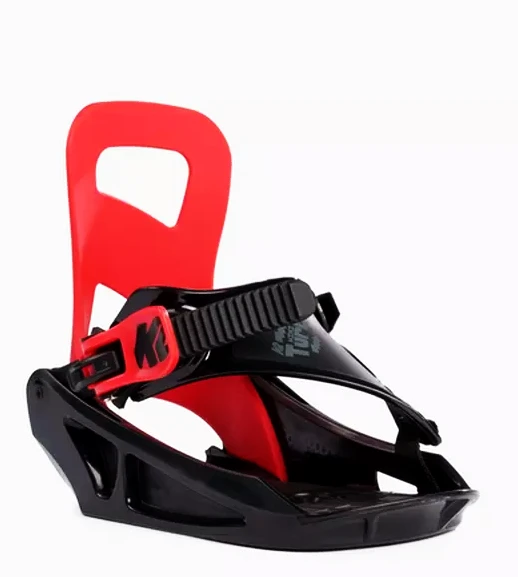 K2 K2 Mini Turbo Rouge Fixations Planche à Neige Jr