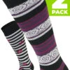 LORPEN Lorpen 2-pack 5812 Chaussettes Femme Mauve