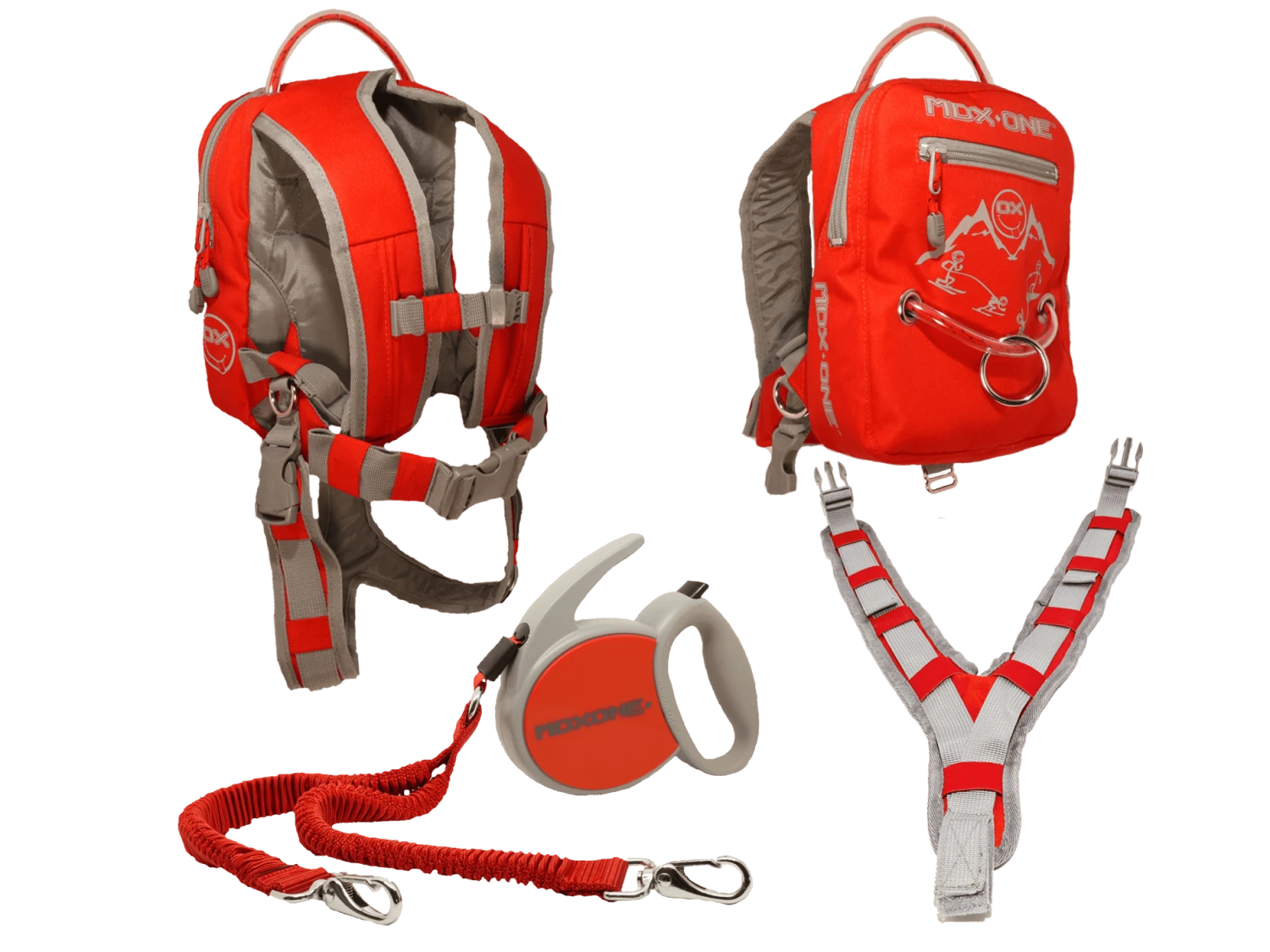 MDXONE MDXONE OX Harnais Rétractable Rouge Pour Ski Et Planche