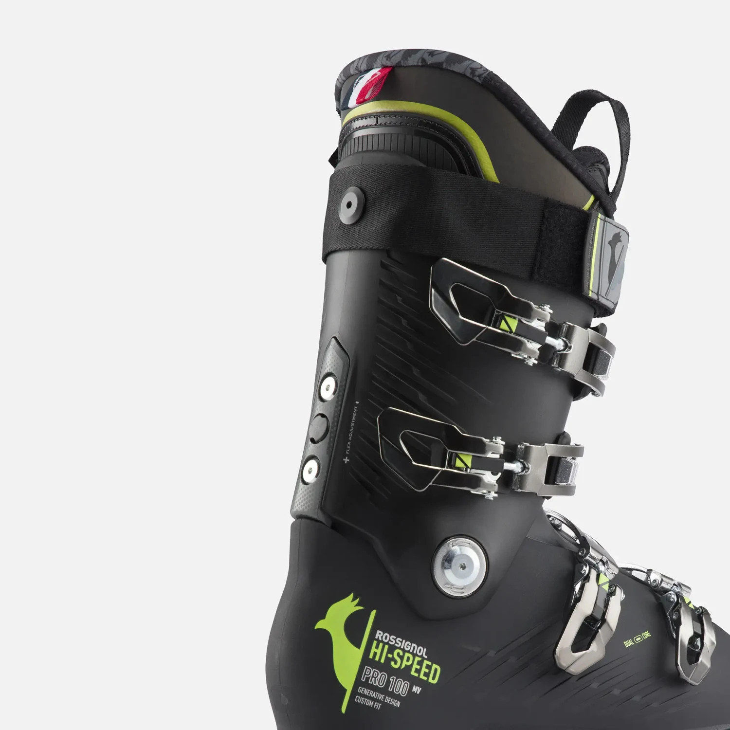 ROSSIGNOL Rossignol Hi-Speed Pro 100 Noir-jaune Bottes Alpin Sr – Image 6