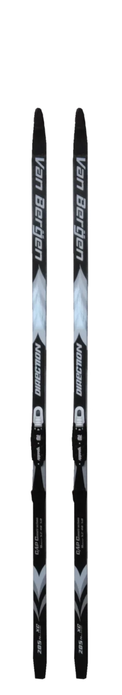 Van Bergen CPS Crown Ski De Fond Sans Cirage Junior Noir-gris