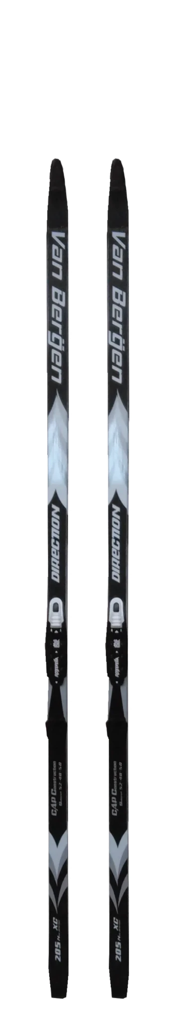 Van Bergen CPS Crown Ski De Fond Sans Cirage Junior Noir-gris